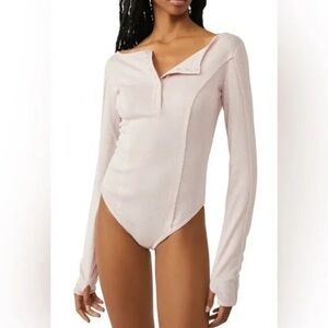 Free People | Sloane Bodysuit Pink Intimately Various Sizes Available